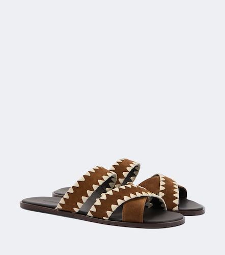 Manolo Blahnik Mules Nello en daim - Manolo Blahnik - Modalova
