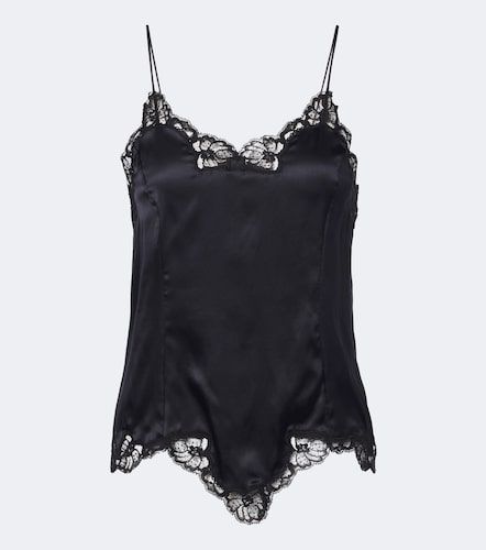 Caraco Amael en satin de soie mélangée - Isabel Marant - Modalova