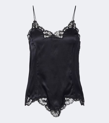 Caraco Amael en satin de soie mélangée - Isabel Marant - Modalova