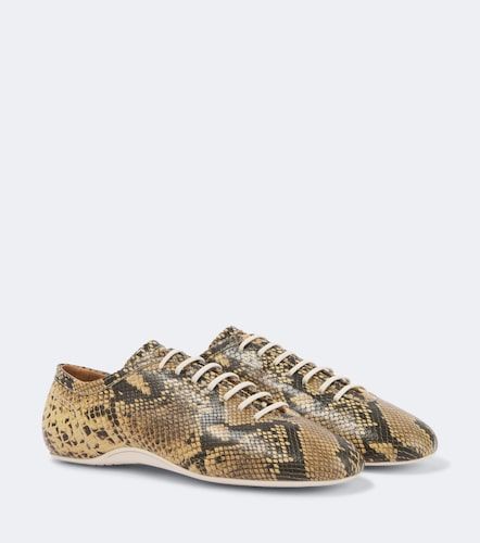 Baskets en cuir façon serpent - Dries Van Noten - Modalova