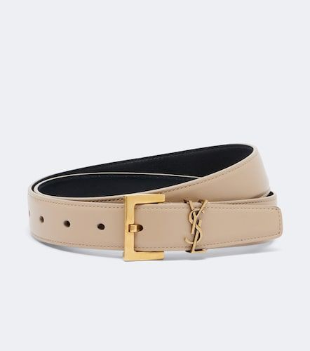 Ceinture Cassandre en cuir - Saint Laurent - Modalova