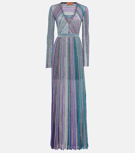 Missoni Robe longue rayée en lamé - Missoni - Modalova