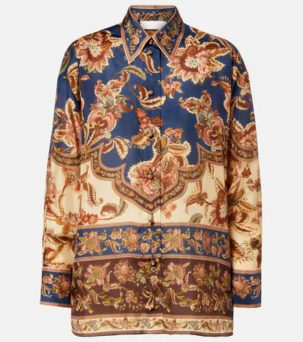 Chemise Aster en soie à imprimé - Zimmermann - Modalova