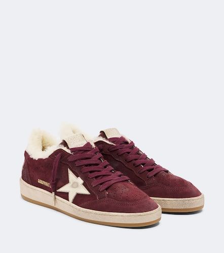 Baskets Ball Star en daim et shearling - Golden Goose - Modalova