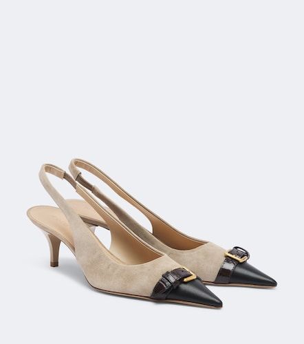 Escarpins slingback en daim et cuir - JW Anderson - Modalova