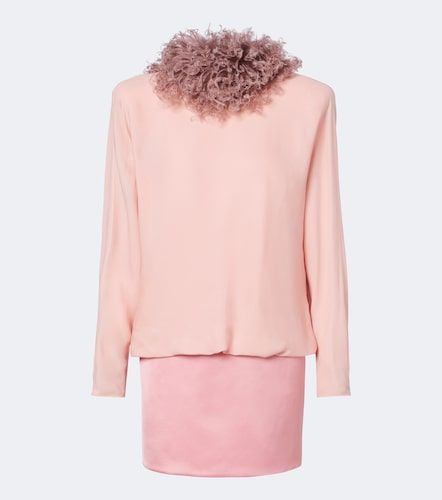 Robe en soie à plumes - Valentino Garavani - Modalova