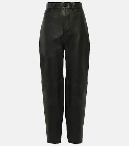 Toteme Pantalon tapered en cuir - Toteme - Modalova