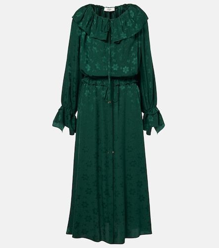 Chloé Robe midi en jacquard de soie à fleurs - Chloe - Modalova