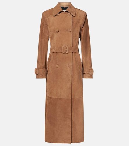 Trench-coat Tate en daim - Nour Hammour - Modalova