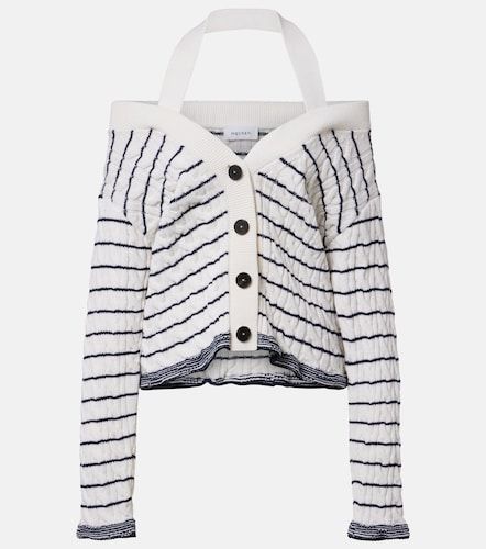 Cardigan en laine à rayures - McQueen - Modalova