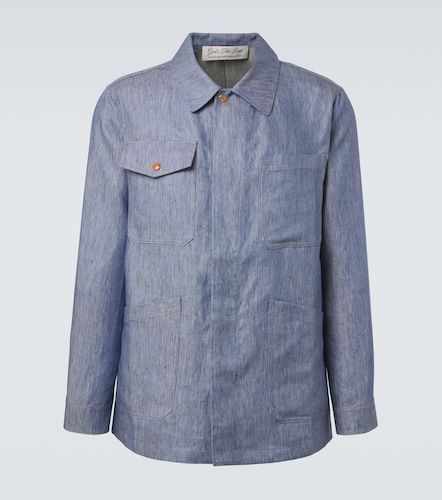 Veste en denim de lin à cornaline - God's True Cashmere - Modalova