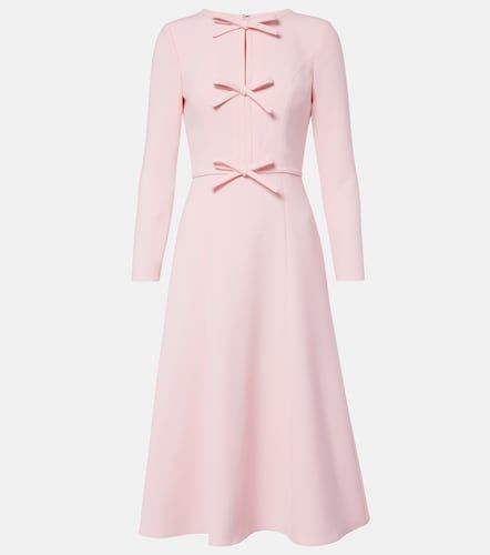 Robe midi en crêpe à nœud - Carolina Herrera - Modalova