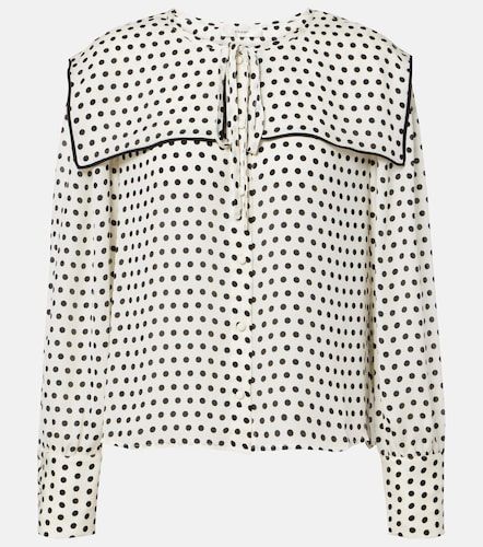 Frame Blouse Fleet en soie à pois - Frame - Modalova