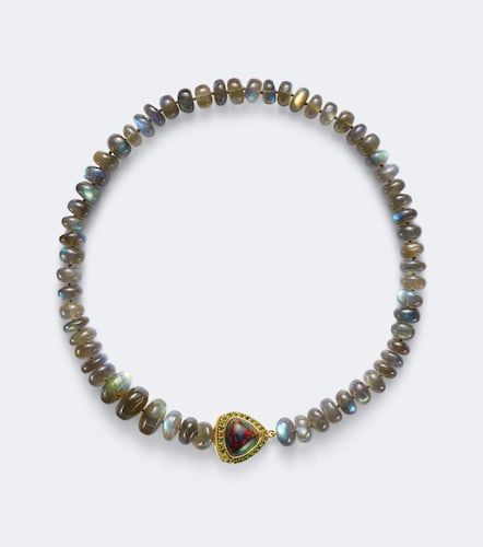 Collier en or 18 ct à perles et pierres précieuses - Ileana Makri - Modalova