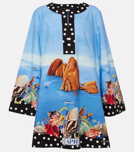 Cafetan Capri imprimé en coton - Dolce&Gabbana - Modalova