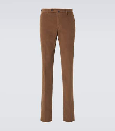 Pantalon droit en velours côtelé de coton - Incotex - Modalova