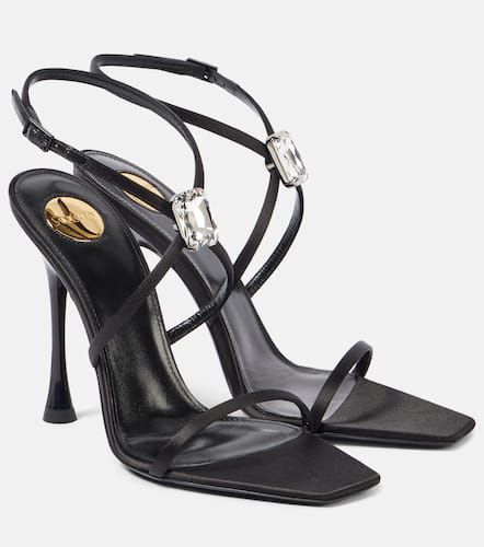 Sandales New Diamond 110 en satin - Saint Laurent - Modalova