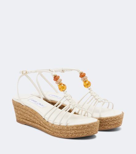 Sandales compensées Lemi en cuir à ornements - Jimmy Choo - Modalova