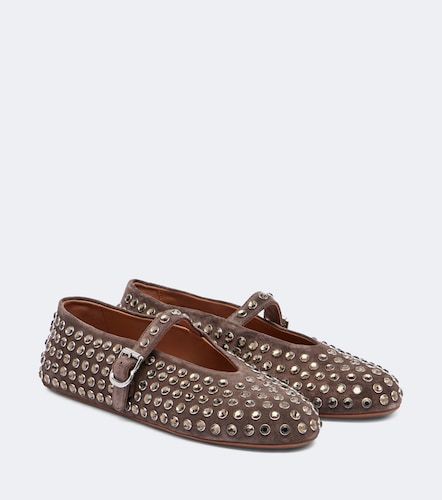 Alaïa Ballerines Mary Jane en daim - Alaia - Modalova