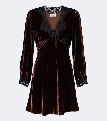 Robe Carolina en velours à dentelle - Rixo - Modalova