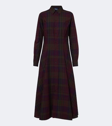 Robe chemise à carreaux en coton mélangé - Polo Ralph Lauren - Modalova
