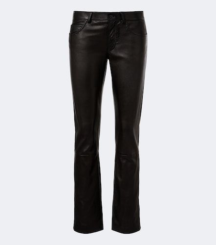 Gucci Pantalon droit en cuir - Gucci - Modalova