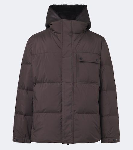 Veste doudoune à capuche - Yves Salomon - Modalova