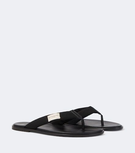 Tongs en gros-grain à logo - Givenchy - Modalova