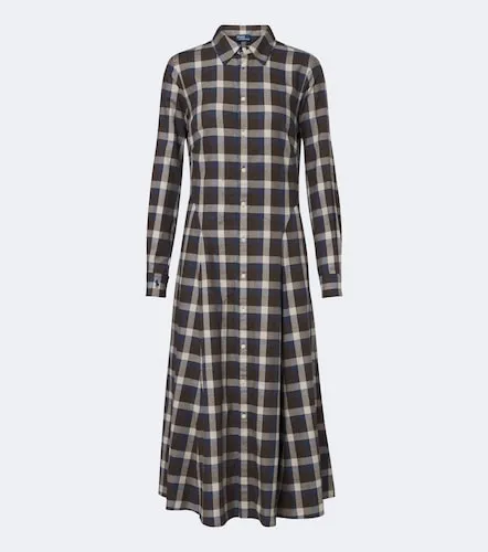Robe chemise en coton à carreaux - Polo Ralph Lauren - Modalova