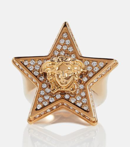 Versace Bague La Medusa à cristaux - Versace - Modalova