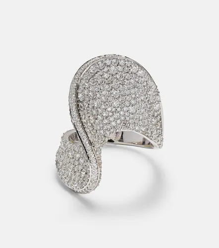 Bague en or blanc 18 ct et diamants - Kamyen - Modalova