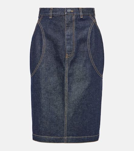 Alaïa Jupe crayon en denim - Alaia - Modalova