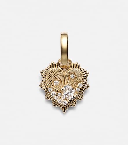 Collier Heart Love Token Mini en or 18 ct et diamants - FoundRae - Modalova
