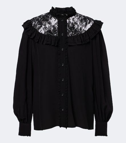 Chloé Blouse en soie et dentelle - Chloe - Modalova