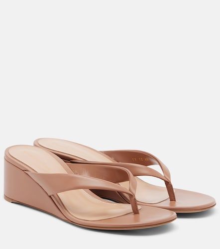 Sandales compensées en cuir - Gianvito Rossi - Modalova