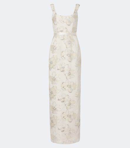 Robe longue de mariée Robin en jacquard - Markarian - Modalova