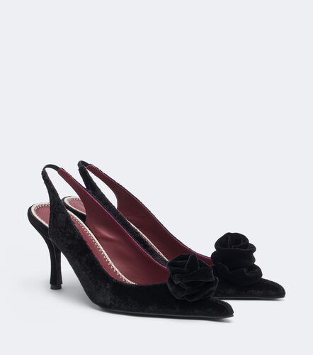 Escarpins slingback en velours - Magda Butrym - Modalova