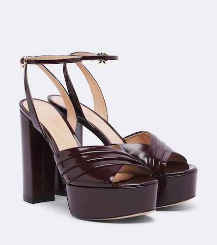 Sandales à plateau en cuir - Gianvito Rossi - Modalova