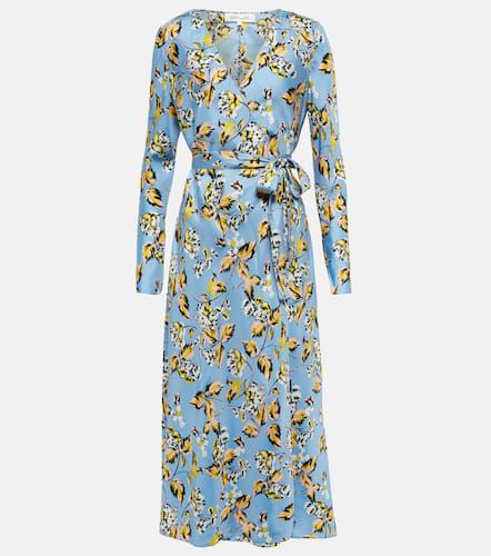 Robe portefeuille Tilly en soie à fleurs - Diane von Furstenberg - Modalova