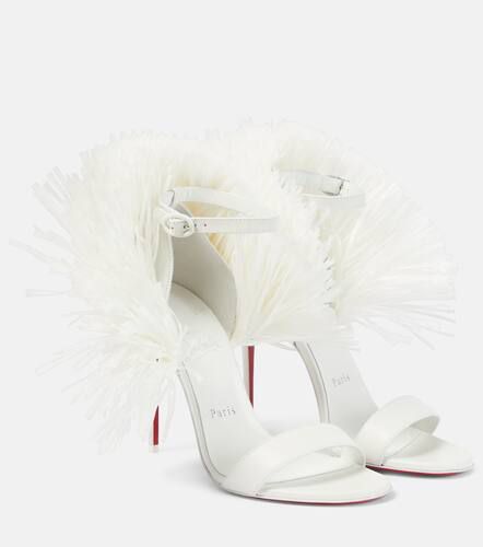 Sandales de mariée Loubigirl 100 en cuir - Christian Louboutin - Modalova