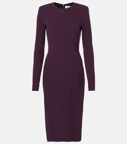 Robe midi en laine mélangée - Victoria Beckham - Modalova