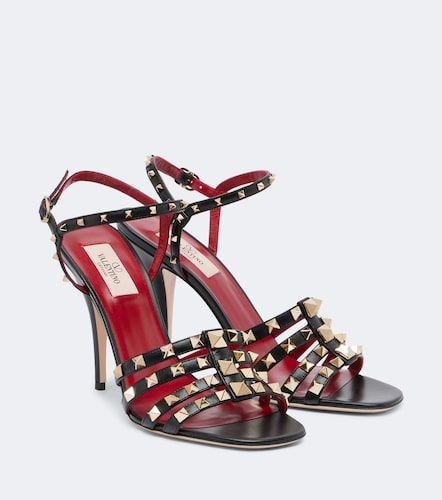 Sandales Rockstud en cuir - Valentino Garavani - Modalova