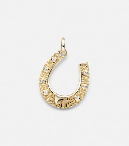 Pendentif Protection en or 18 ct et diamants - FoundRae - Modalova