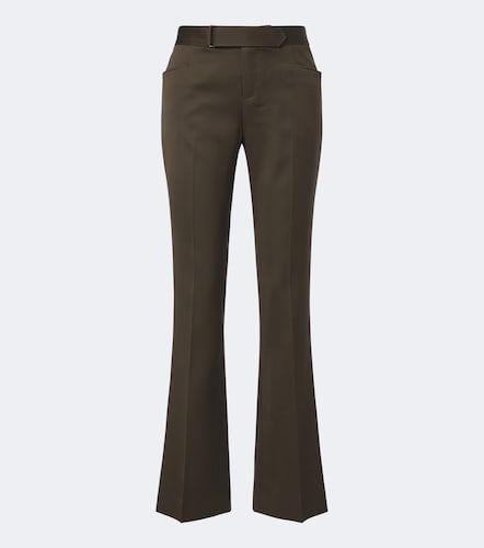 Pantalon droit en laine vierge - Balmain - Modalova
