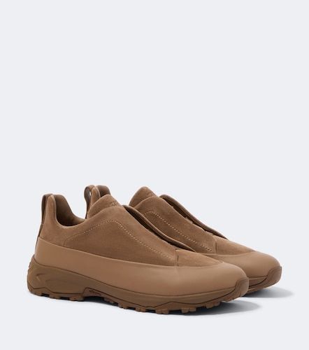 Baskets slip-on Triple Stitch Monte en daim - Zegna - Modalova
