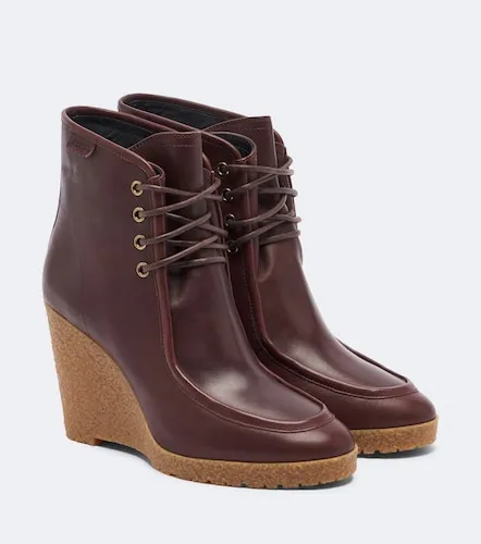 Bottines compensées Cylia en cuir - Isabel Marant - Modalova