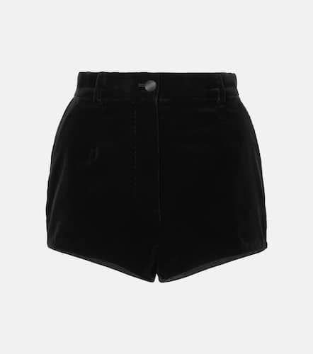 Short en velours de coton et soie - Dolce&Gabbana - Modalova