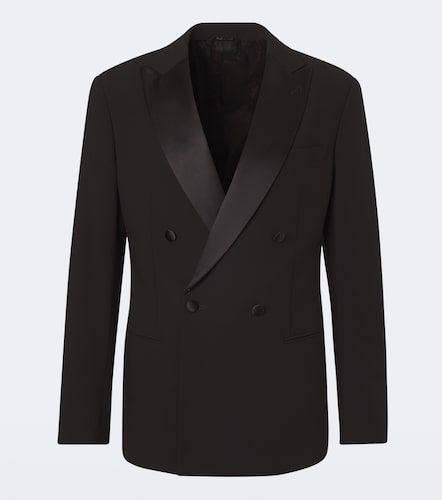 Veste de smoking en laine vierge - Giorgio Armani - Modalova