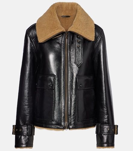 Veste Danika en cuir et shearling - Veronica Beard - Modalova