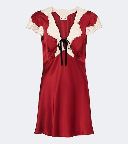Robe Lacie en satin à dentelle - Rixo - Modalova